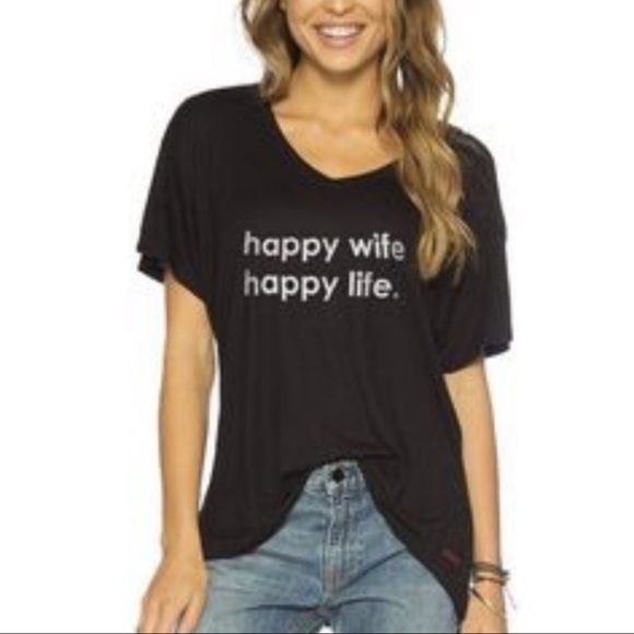 Peace love world black t shirt XS